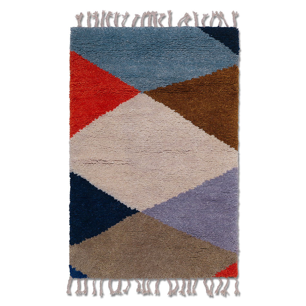 Harlequin Knotted Rug