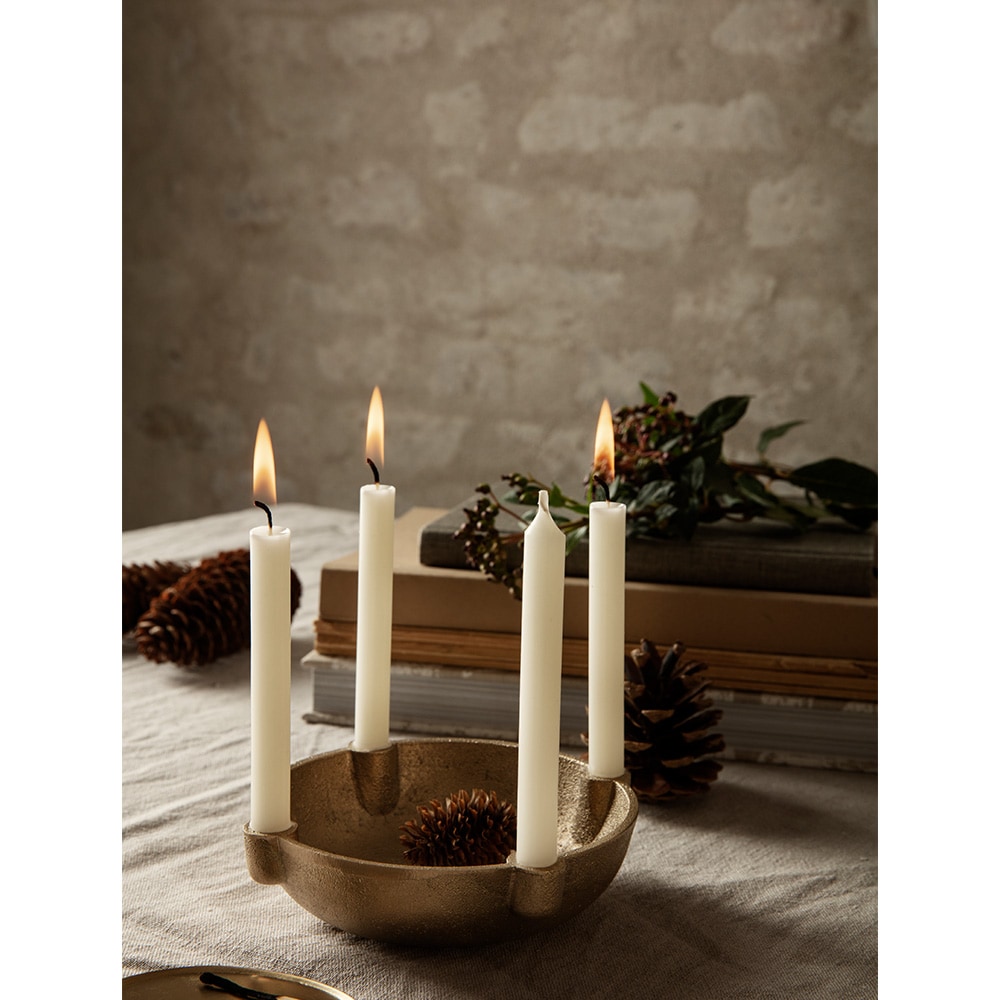 Bowl Kerzenständer Messing