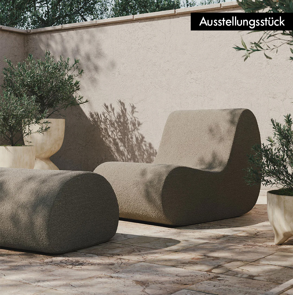 Rouli Outdoor Sessel mit Pouf - Ausstellungsstück