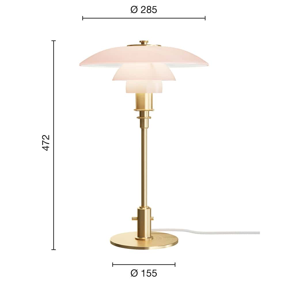 PH 3/2 Pale Rose Tischleuchte - Pale Rose Collection