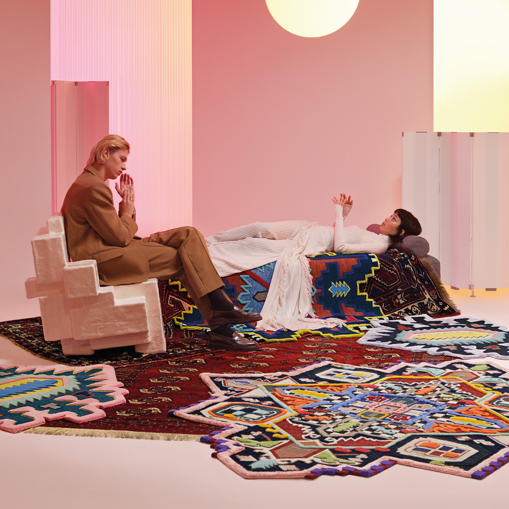 Palmette Lazer Canon Teppich