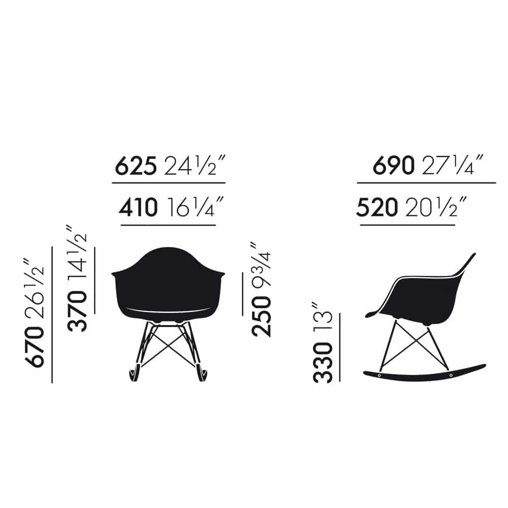 Eames Plastic Armchair RE RAR