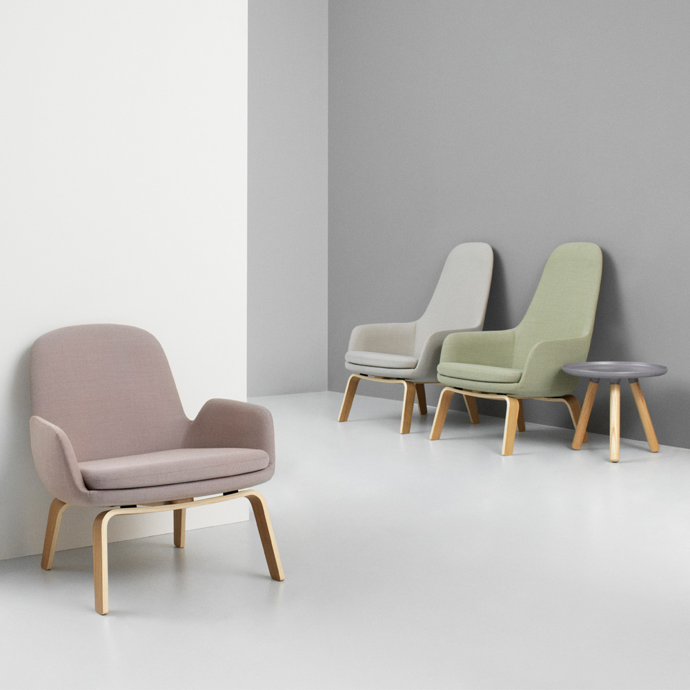 Era Lounge-Sessel low wood