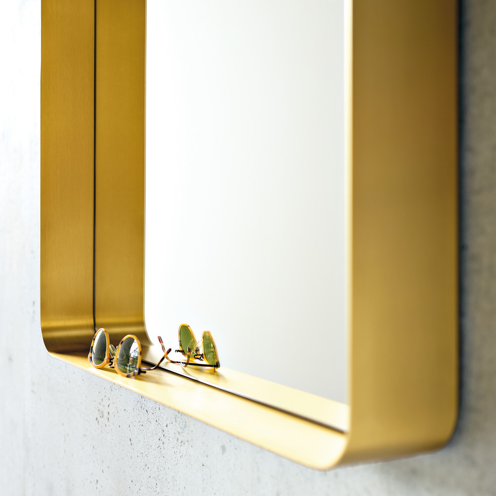 Classicon-Spiegel-Cypris-Messing-natur-Detail-2 Cypris Mirror eckig