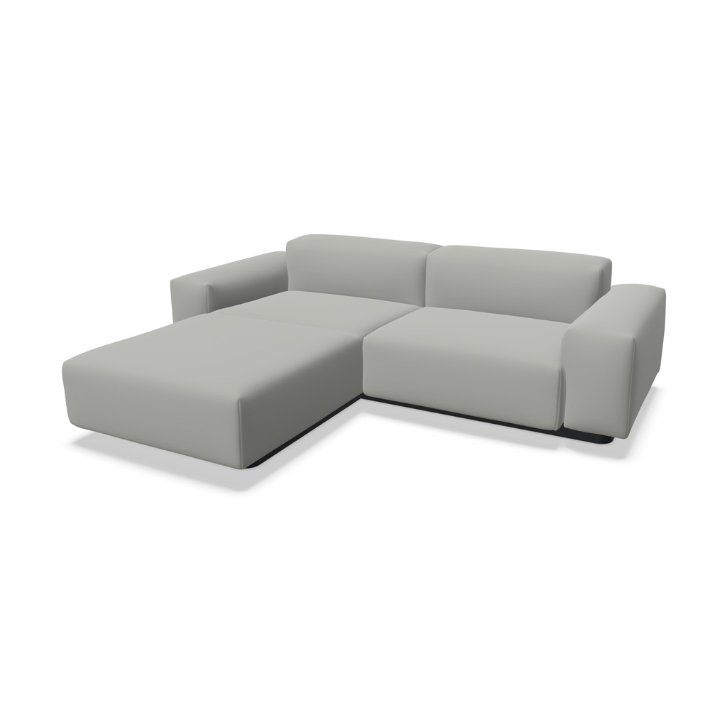 Soft Modular - Zweisitzer mit Chaise Longue