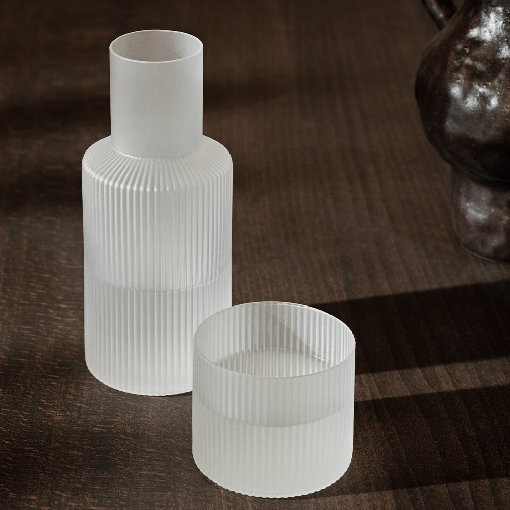 Ripple Frosted Karaffe