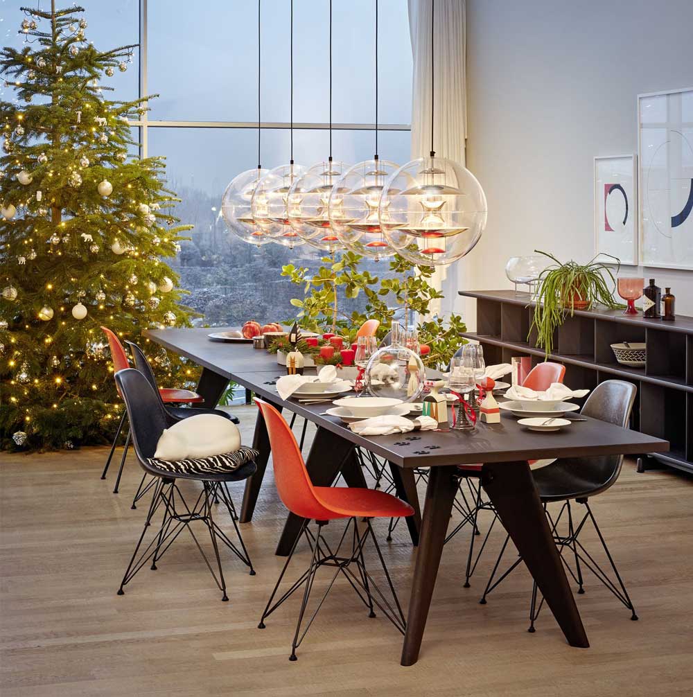 Eames Fiberglass Sidechair DSR mit Sitzpolster