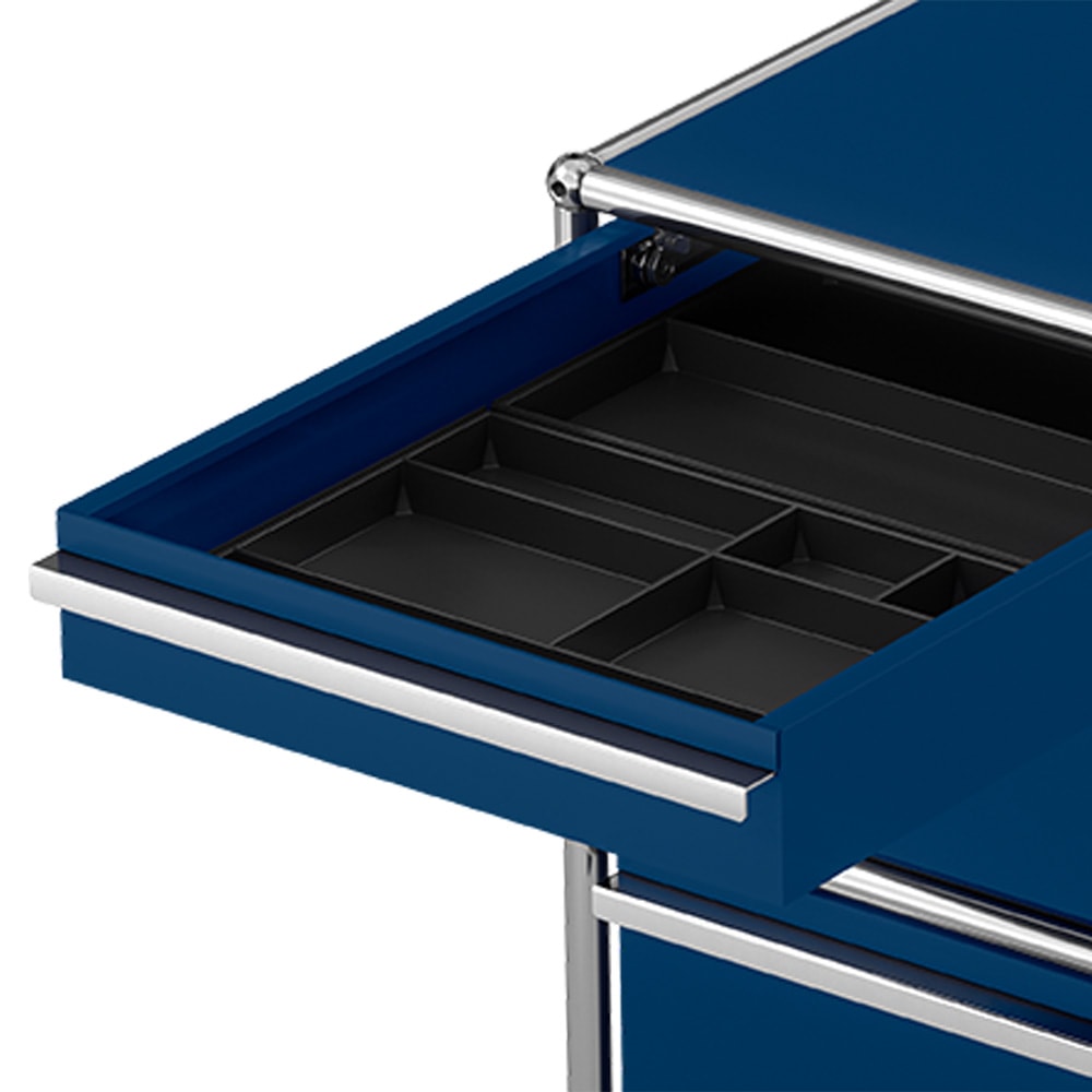 Rollcontainer Haller mit 3 Schubladen und Schubladeneinsatz