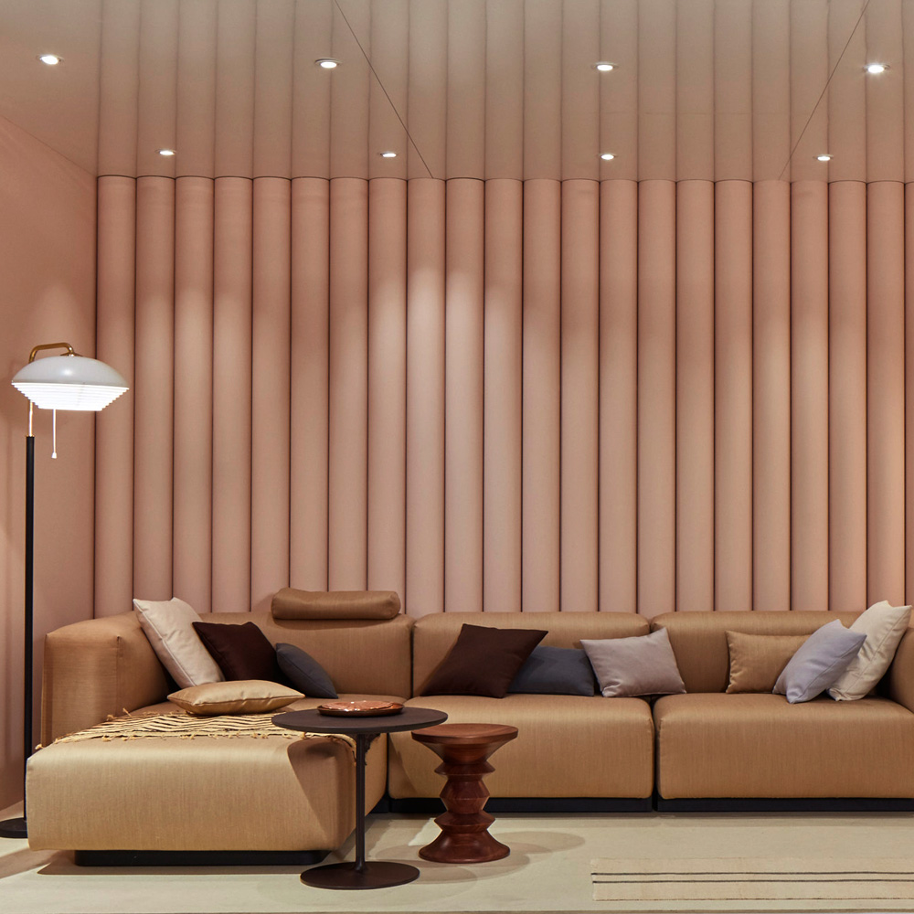 Soft Modular - Dreisitzer mit Chaise Longue