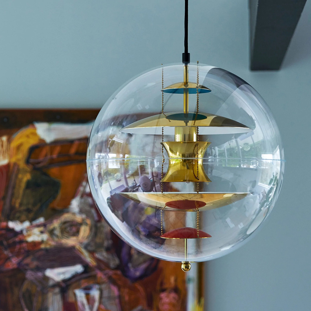 VP Globe Messing Pendelleuchte