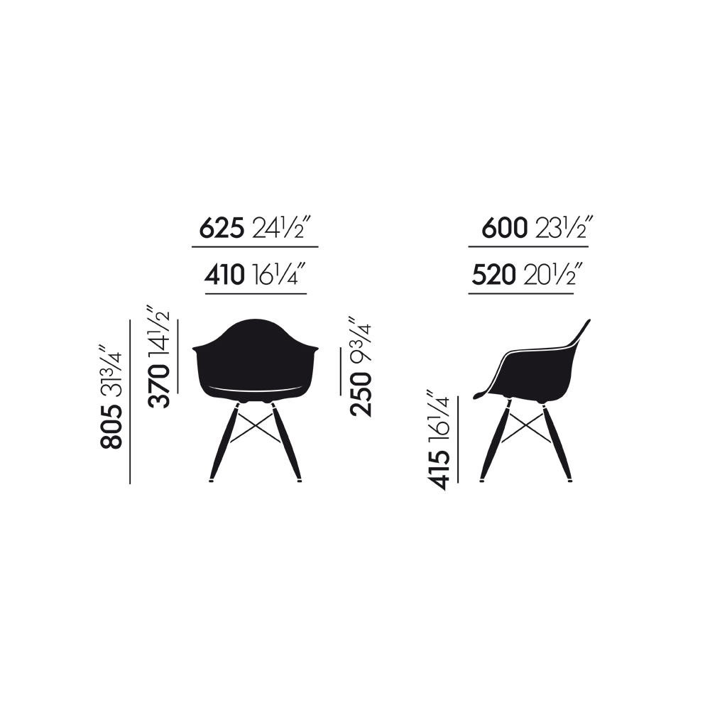 Eames Plastic Armchair RE DAW