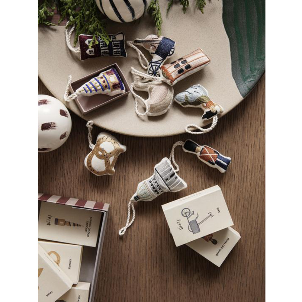 Copenhagen Embroidered Ornament - Church of our Saviour