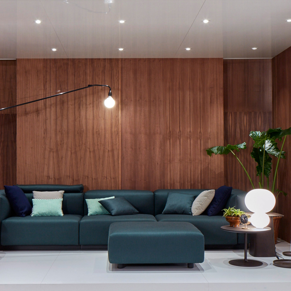 Soft Modular - Dreisitzer mit Chaise Longue