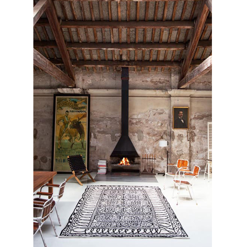 Teppich Black on white - Estambul