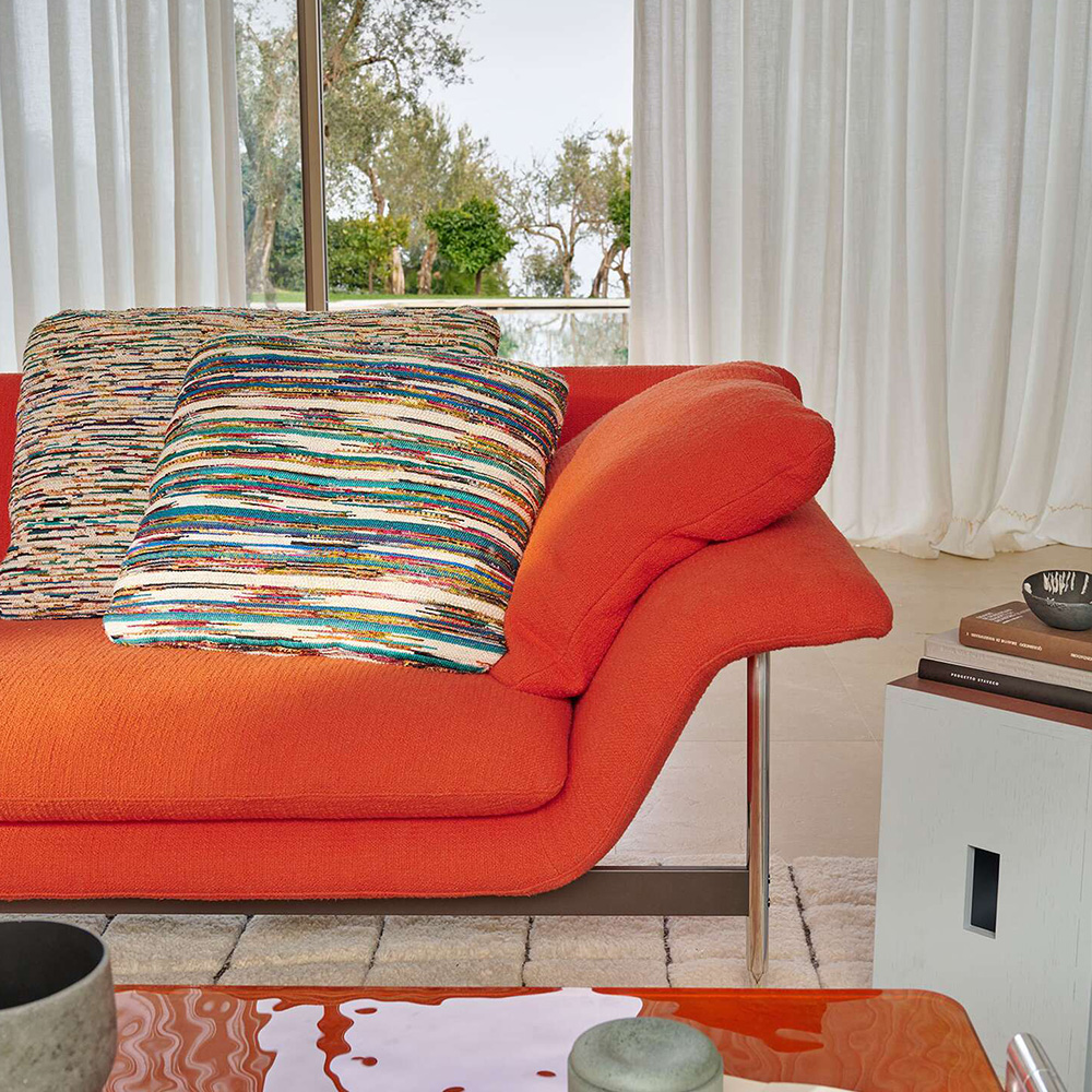 Esosoft Dreisitzer mit Rücken in zwei Höhen