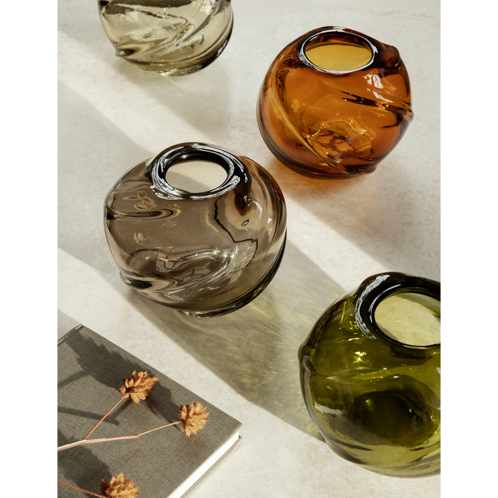 Water Swirl Vase Round