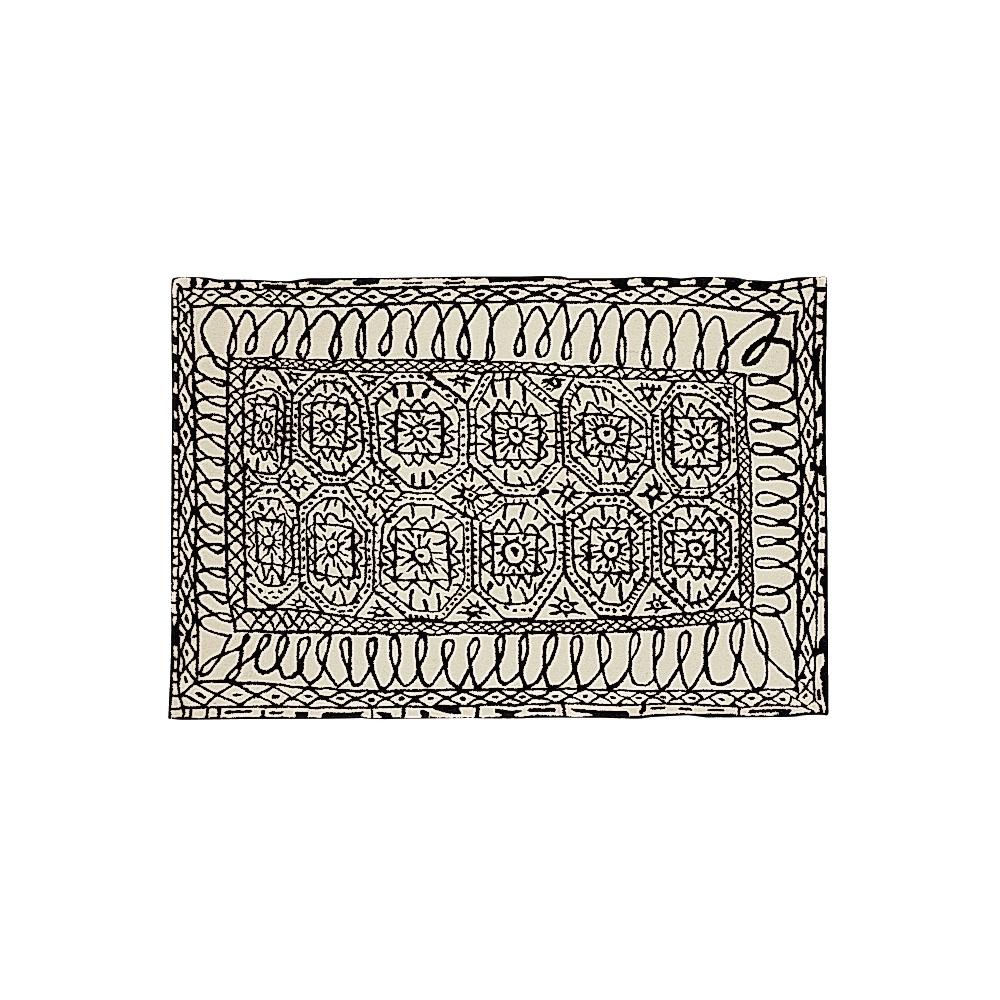 Teppich Black on white - Estambul