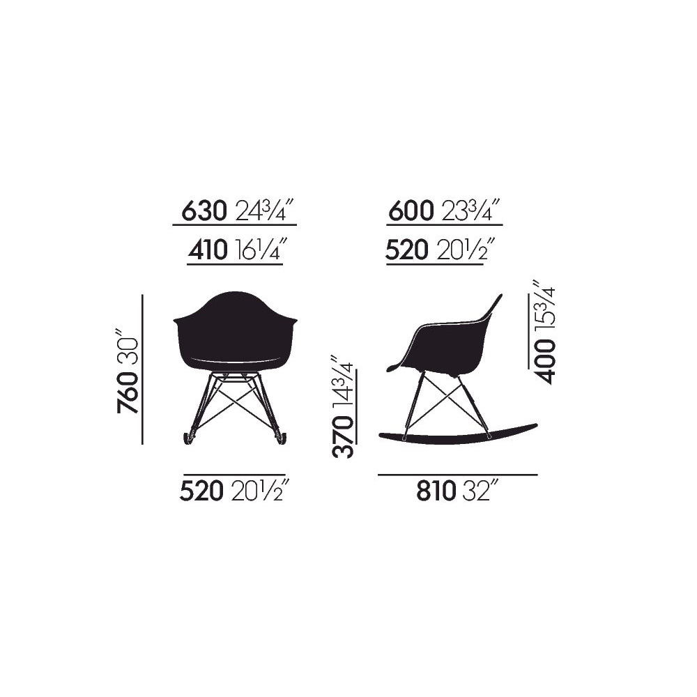 Eames Fiberglass Armchair RAR