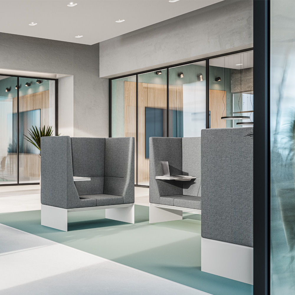 Banc Cabin mit Schreibtablar