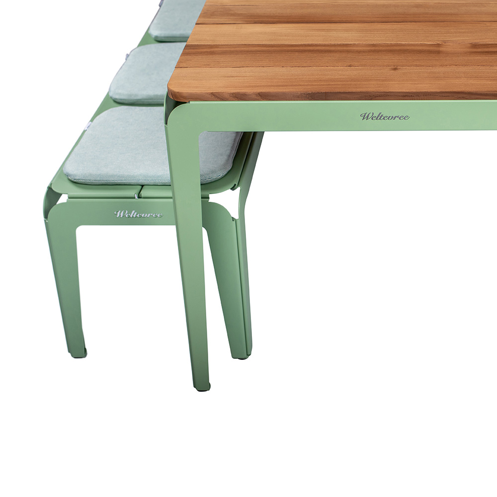 Bended Table Wood Outdoor