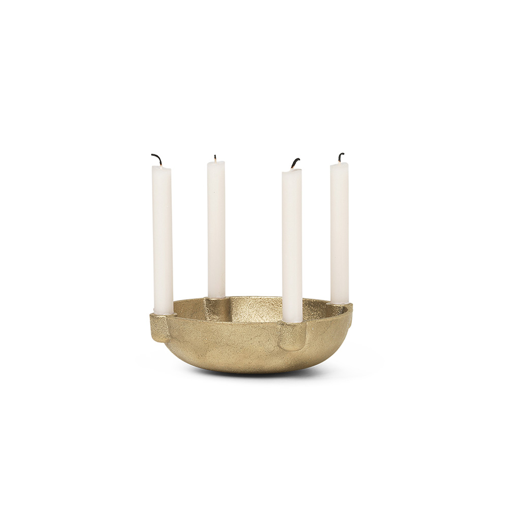 Bowl Kerzenständer Messing