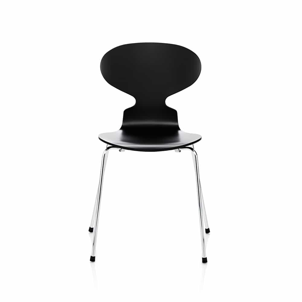 Fritz-Hansen-Stuhl-Ameise-3101-Lack-schwarz Die Ameise - Stuhl 3101
