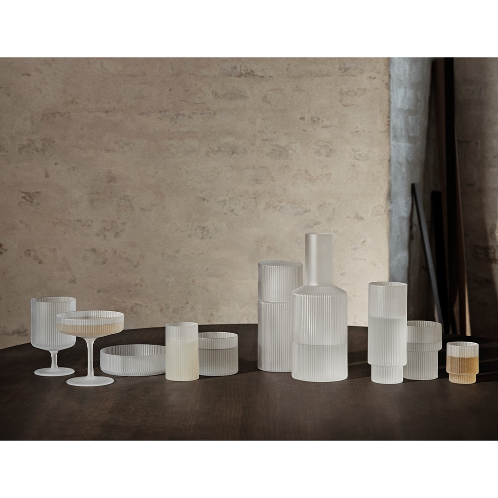 Ripple Long Drink Gläser Frosted