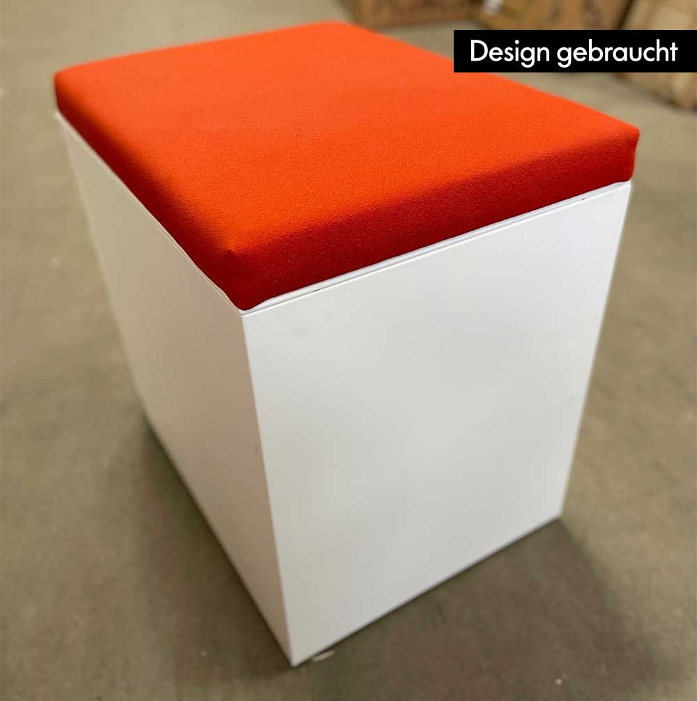 Bisley Container weiß inkl. Kissen - Design gebraucht