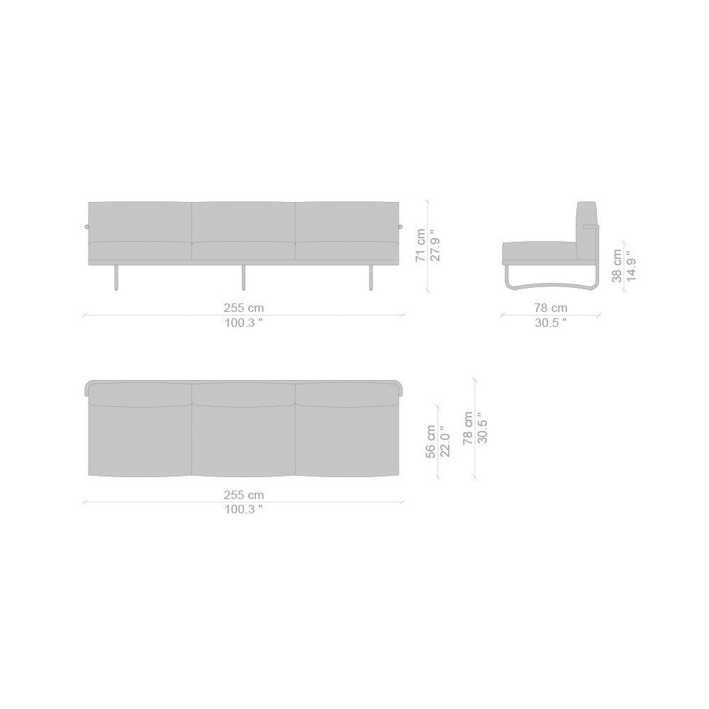 5 Canapé, Appartment Le Corbusier Sofa