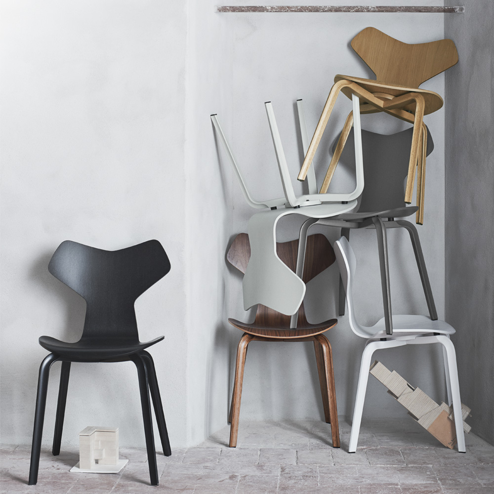 Grand Prix - Stuhl 4130 Holzgestell