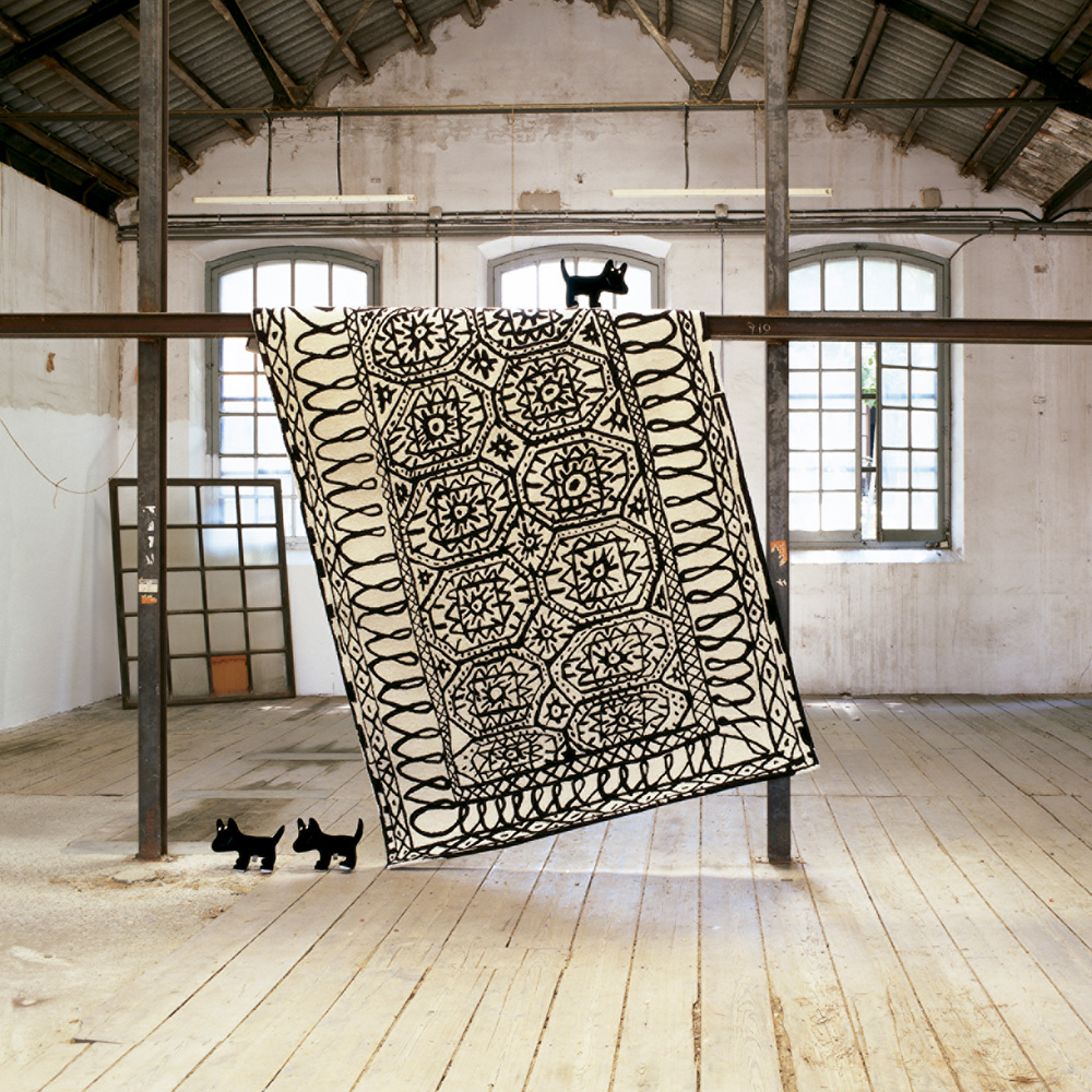 Teppich Black on white - Estambul