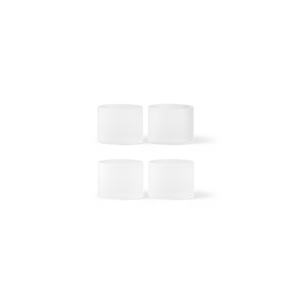 Ripple Low Gläser Frosted 4er Set