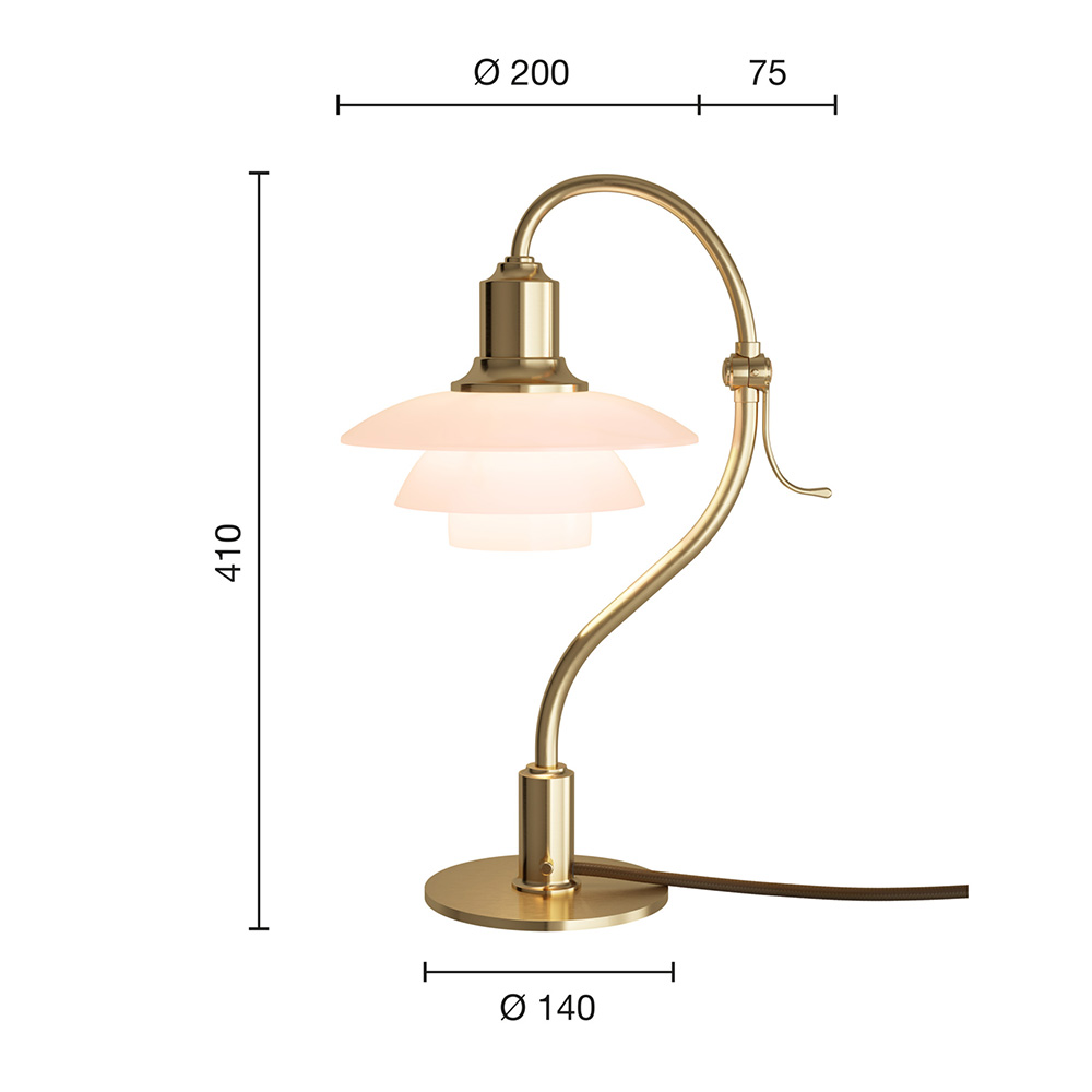 PH 2/2 Question Mark Pale Rose Tischleuchte - Pale Rose Collection