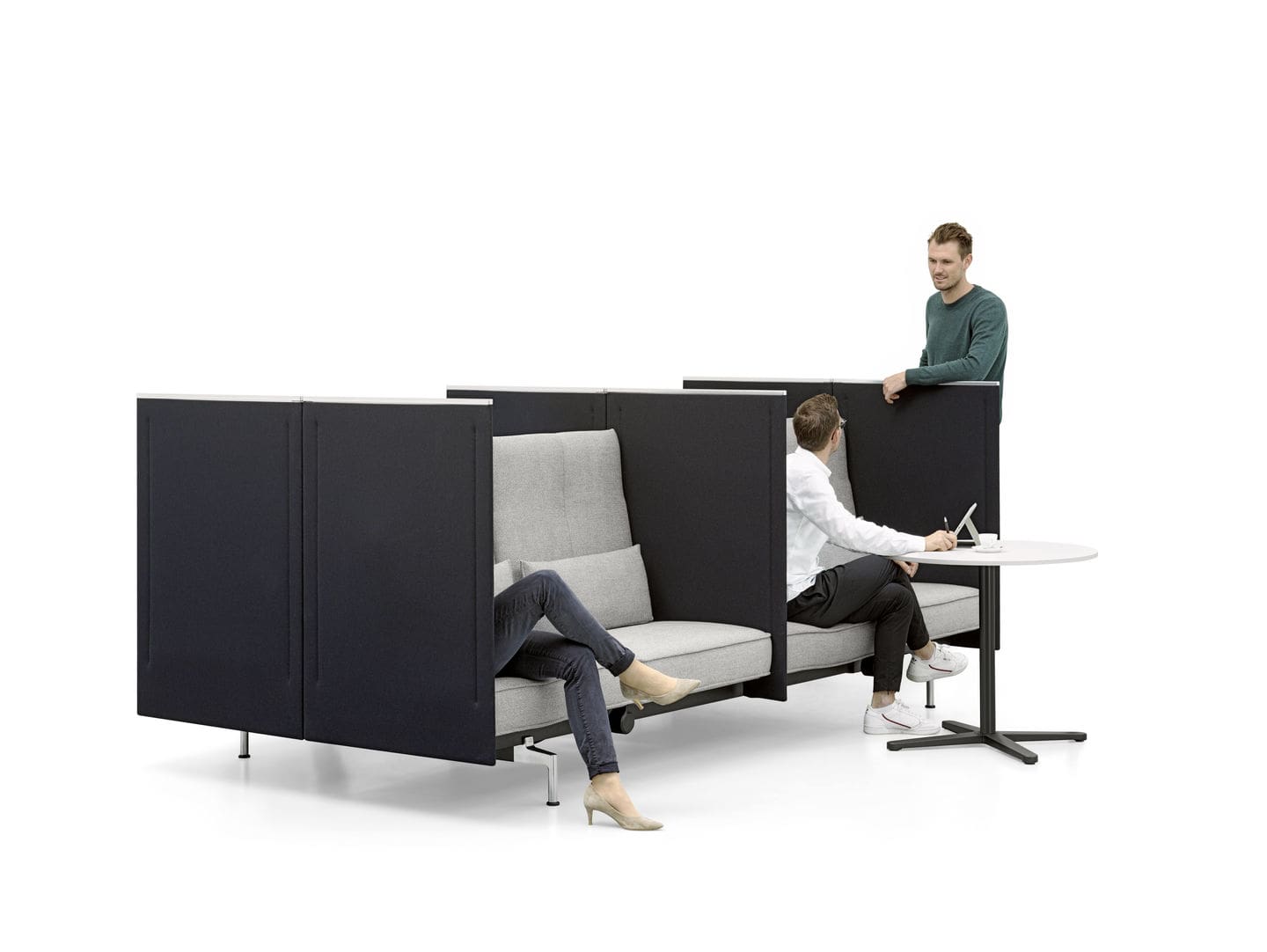 Soft Work Sofa Highback 4-Sitzer Doppel