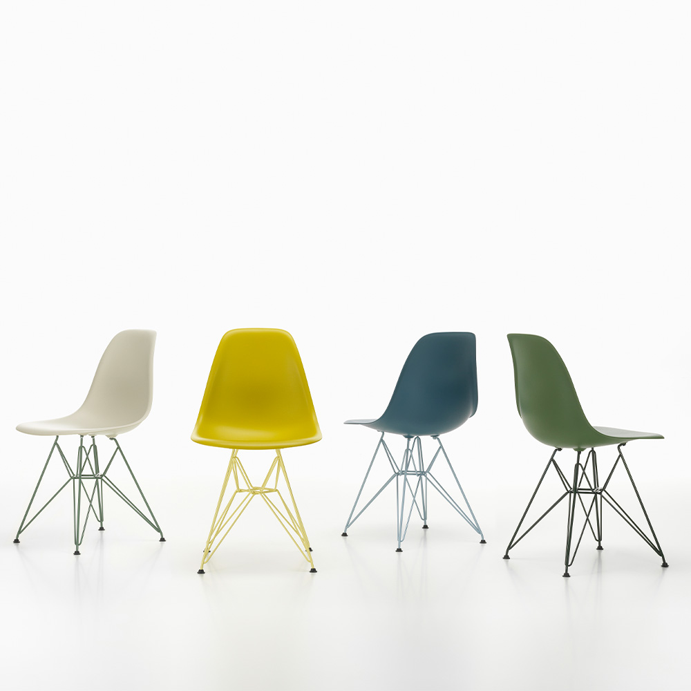Eames Plastic Side Chair RE DSR - Untergestell in special colours