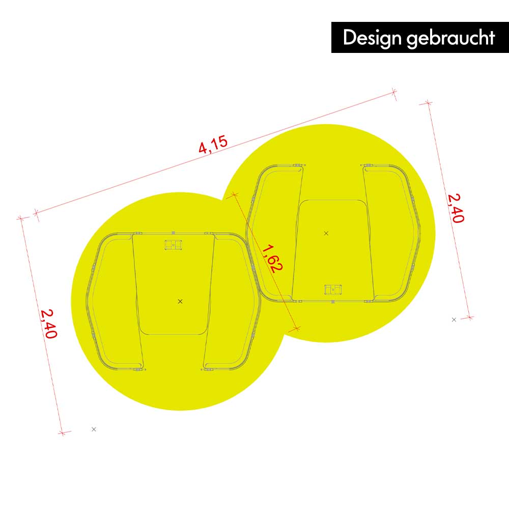 Workbays Doppel - Design gebraucht